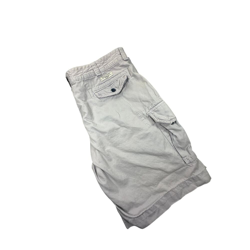 Polo Ralph Lauren Classic Polo Chino Cargo Shorts Mens 42 Gray Tan 100% Cotton⁠